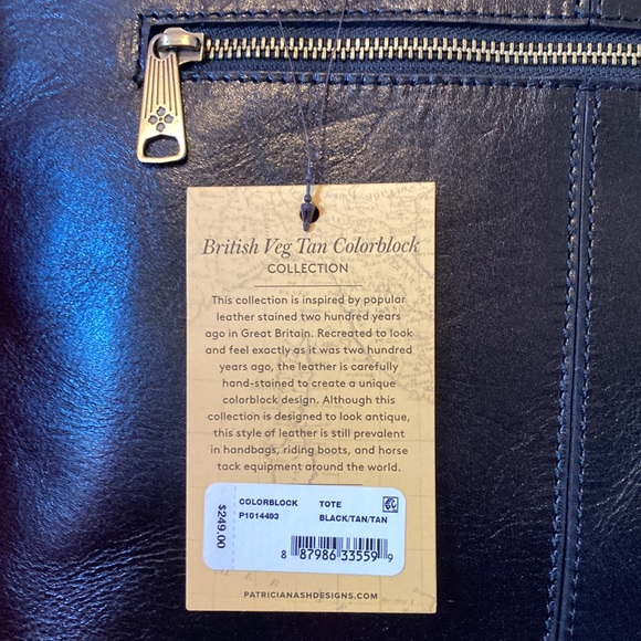 PATRICIA NASH Braden Danville Colorblock Leather Tote Bag - Picture 9 of 13